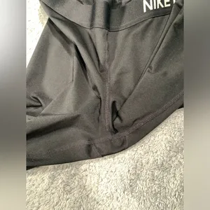 Nike cropped Black Leggings just do it thumbnail 4