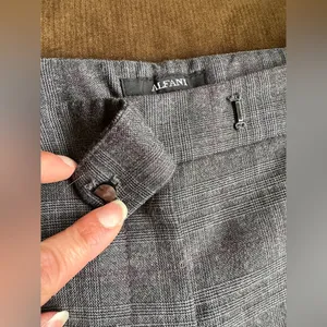 Alfani Gray & Purple Straight Leg Glen Plaid Dress Pants Slacks SZ 8 Great Cond thumbnail 6