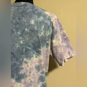 EUC Nickelodeon Blue and Purple SpongeBob Tie Dye Tee size large thumbnail 7