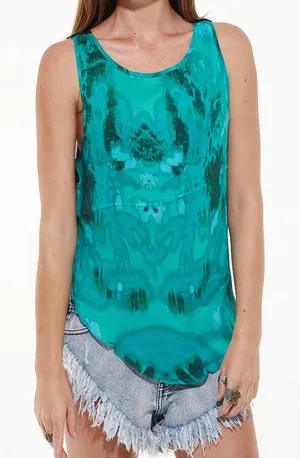One teaspoon Emerald Rose Dolly Reversible Top Large Festival thumbnail 1