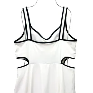 NWT Old Navy PowerSoft Athletic Dress L White Cutout Shelf Bra Active Tennis thumbnail 7