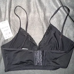 INC International Concepts Black Lace Trim Bralette Large NWT 100137977 thumbnail 2