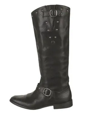 Golden Goose Kate Tall Studded Leather Moto Boots - Black - 38 thumbnail 1