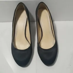 Sexy Black Satan high heels shoes thumbnail 2