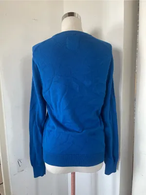 Express Women's Bright Blue Crewneck Sweater thumbnail 3
