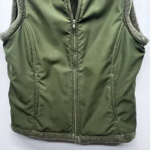 Prana Gorpcore Streetwear Hiking Sherpa Lined Camo Green Womens Vest Sz Medium thumbnail 7