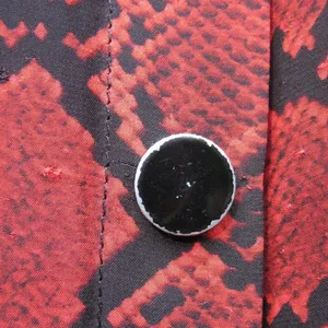 Red Black Python Snake Print Silk Blend Fit and Flare Dress thumbnail 7