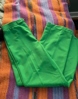 Vintage Green Trousers Size 6 thumbnail 1