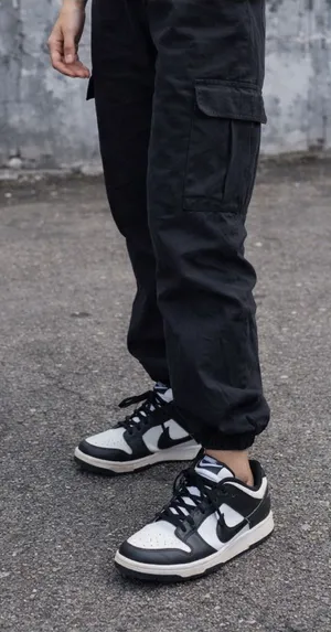 Nike Dunk Low Panda Black White Women’s 11 / Men’s 9.5 DD1503-101 thumbnail 1
