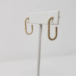 NWT Sugarfix by Baublebar Gold-Tone 3 Pack Oblong Hoop Post Earring Set Women's thumbnail 8