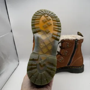 Women's 7 Dr. Martens 1460 Lace to Toe Fur Lined Buttersoft Nubuck Boots Brown‎ thumbnail 7