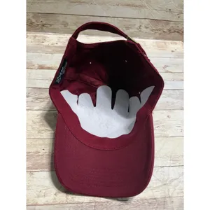 Ethos "Never Lost a Tailgate" Baseball Cap Hat Adjustable O/S Red Crimson New thumbnail 6