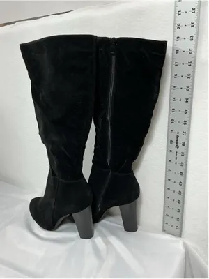 Womans New Refresh Ringo-03 Knee High Boots Block Heel Size 9 Black thumbnail 3