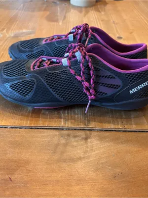 Merrell womens pace glove 2 barefoot trail running shoes purple/black 8.5 thumbnail 2