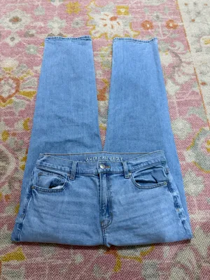 American Eagle Stretch Super High Rise Straight Jean thumbnail 2