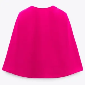ZARA CAPE BLAZER JACKET W/ SLITS BLOGGERS pink NEW thumbnail 9