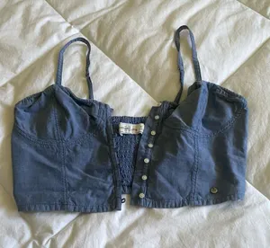 Women’s Abercrombie Jean Corset Bra Top thumbnail 1
