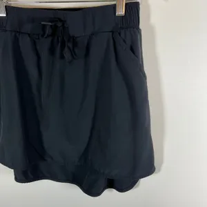 All in Motion Women Black Athletic Skort Drawstring Elastic Waist Pockets Size S thumbnail 3