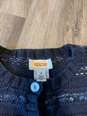 Vintage Talbots Blue Cardigan thumbnail 3