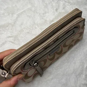 COACH Silver Pink Wristlet thumbnail 4
