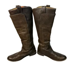 FRYE Women's Paige Tall Brown Distressed Leather Riding‎ Boots Size 9 Western thumbnail 3
