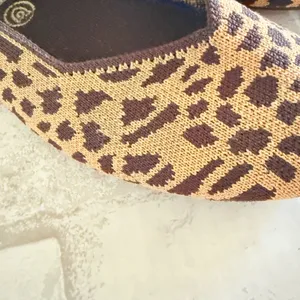Rothys The Flat Animal Print Shoes Round Toe Eco Friendly Knit Comfort Sz 11 thumbnail 8