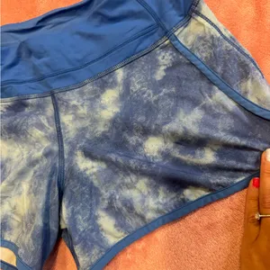 Blue Tie-Dye Women's Shorts thumbnail 2