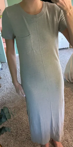 Outerknown Long Grey Dress thumbnail 1