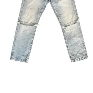 MOUSSY Vintage Light Wash Distressed Straight Jeans Size 24 Made in Japan thumbnail 6