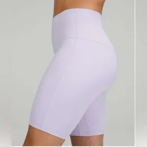 Lululemon Align High Rise 8” inseam shorts in Pastel Blue- Like New thumbnail 3