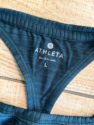 Womens Athleta Blue Racerback Tank - L thumbnail 5