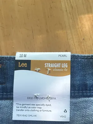 Lee Women's Straight Jeans Classic Fit Stretch Medium Wash 5-Pocket Mid-Rise 10m thumbnail 2