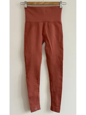 SET Active Sculptflex Seamless High Rise Leggings Terracotta XS Athleisure Yoga thumbnail 7