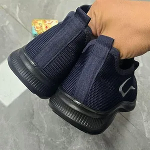 BRAND NEW ~ Dark Navy Blue Mesh Sneakers Casual Athletic Shoes ~Size 44 (12 1/2) thumbnail 3