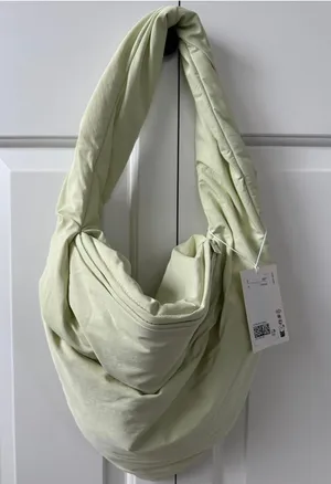 COS Kite Shoulder Bag - Nylon NWT Light Green thumbnail 1