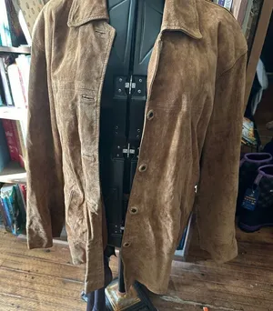 Vintage tan western XL Yellowstone vintage leather jacket thumbnail 1