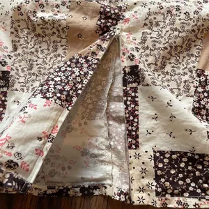 Y2K Halter One Shoulder Bandana Patchwork Top Sz XL White thumbnail 7