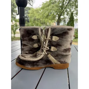 Vintage Foremost Professional Faux Fur Snow Boots Womens Size 7 Apres Ski Fluffy thumbnail 8