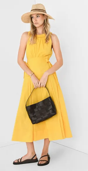Hunter Bell Women's Yellow Maxi Quinn Dress Size 6 $445 thumbnail 1