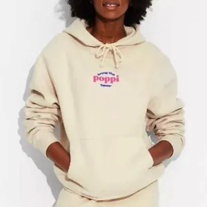 Poppi Tan Graphic Hoodie size Large thumbnail 1