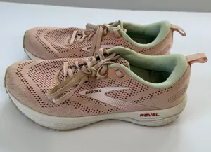 Brooks Revel Women's Blush Pink with Mint Liner Athletic Sneakers thumbnail 1