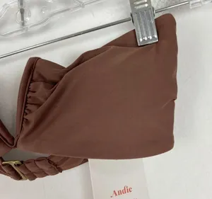 NWT Andie Swim The Scala Top Flat in Espresso Brown Size Small S NEW thumbnail 4