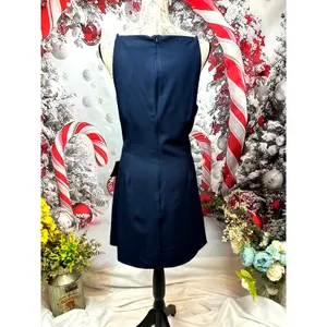 Lulu's Chic Ease Sleeveless Apron Mini Dress Navy Blue XL thumbnail 14