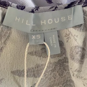 NWT Hill House Allover Print High Slit Maxi Dress in Purple‎ Floral thumbnail 9