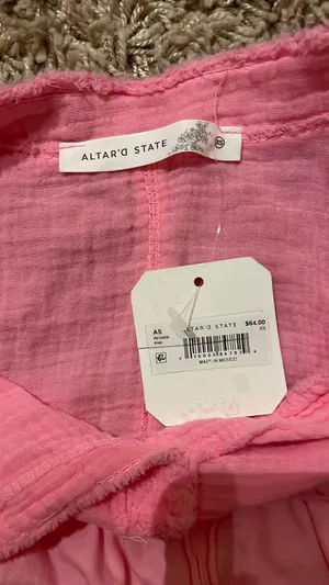 Pink Altar'd State Flowy Top thumbnail 2