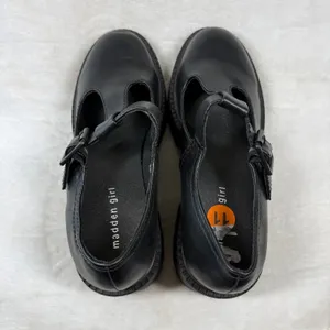 Madden Girl Tulsa Black T-Strap Platform Mary Jane Lug Sole Shoes Womens 11M thumbnail 8