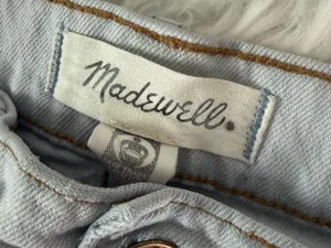 Madewell Perfect Vintage Wide Leg Crop Jeans Edmunds Wash Size 26 ND537 thumbnail 6