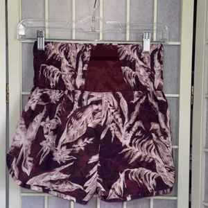 Free People FP Movement Floral Hi Rise Running Athleisure Gym‎ Shorts Size XS thumbnail 2