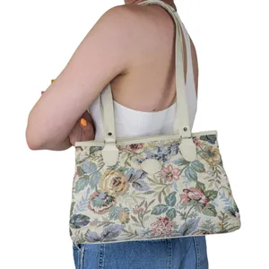 Vintage 80s Mitzi Floral Tapestry Shoulder Bag thumbnail 2