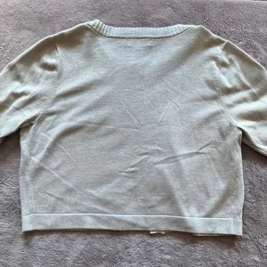Calvin Klein Womens Beige Bell Sleeve Cropped Cardigan Sweater Size Large thumbnail 6